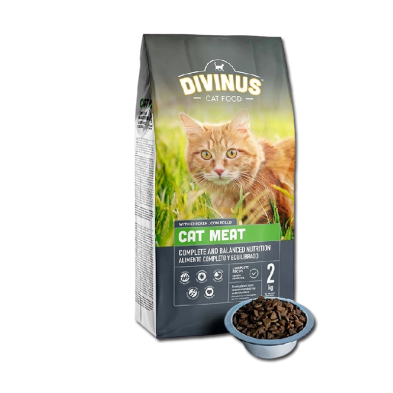 Divinus Cat Meat dla kotów dorosłych 2 kg