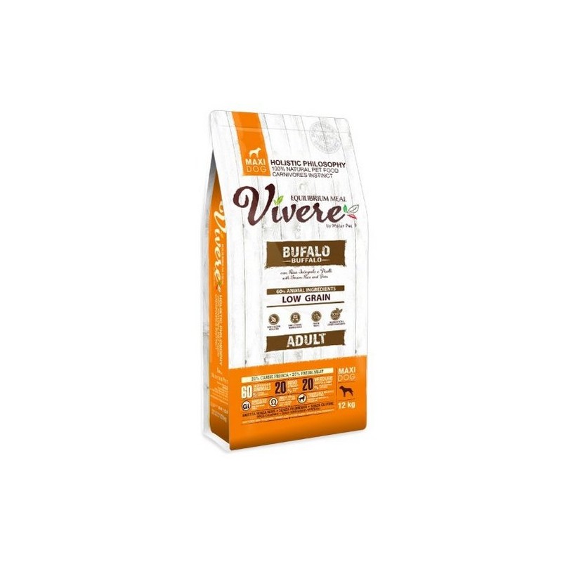 Vivere Maxi Adult Bawół 12kg Karma Monobiałkowa dla dużych ras
