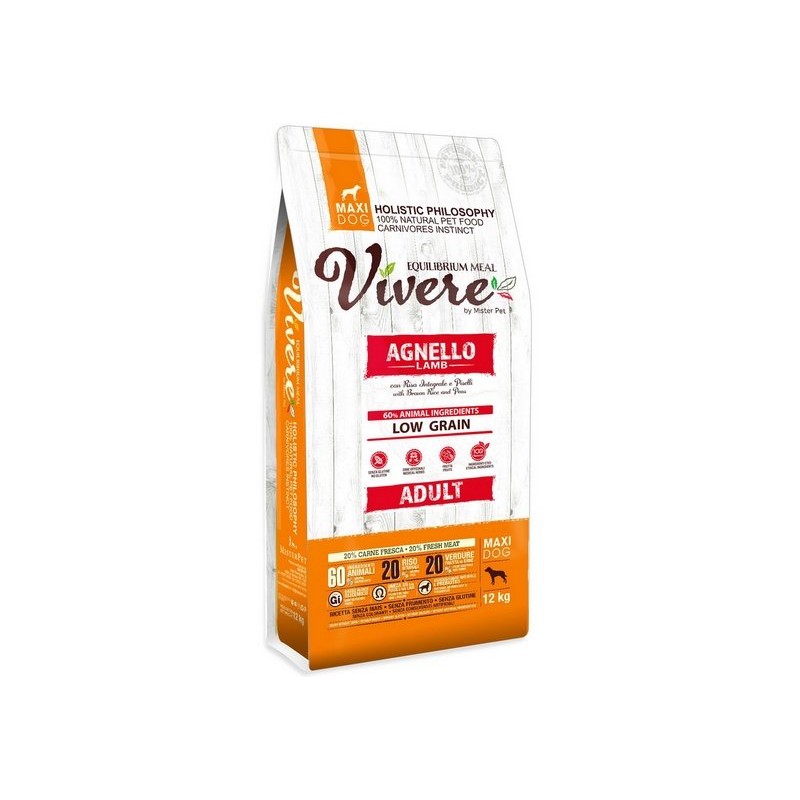 Vivere Maxi Adult Jagnięcina 3kg Karma Monobiałkowa dla dużych ras