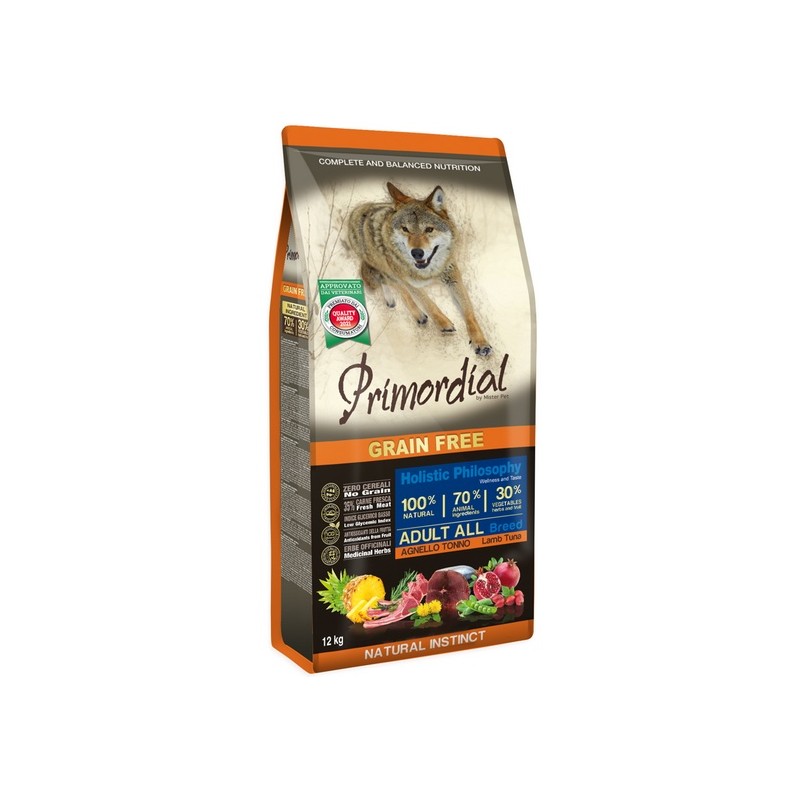 Primordial Dog Grain Free Adult Tuna & Lamb 12kg