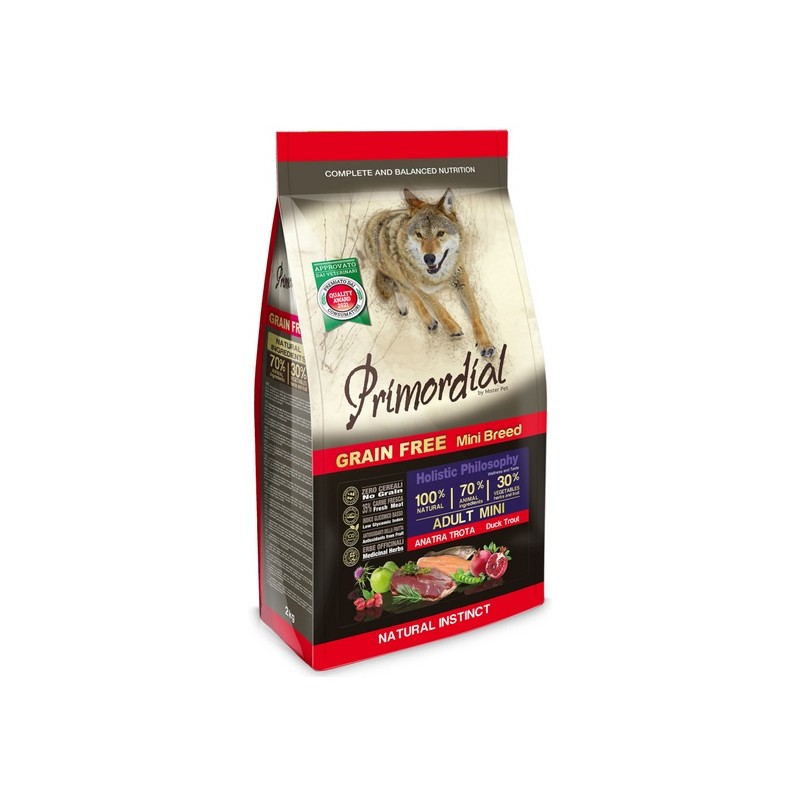 Primordial Dog Grain Free Mini Adult Duck & Trout 6kg