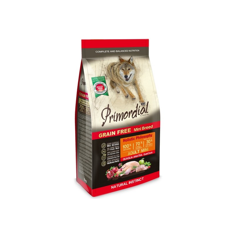 Primordial Dog Grain Free Mini Adult Quail & Duck 6kg