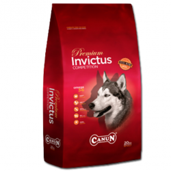 Canun Invictus Premium 20 kg z jagnięciną(mięso30%) , ryżem(25%), i rybą